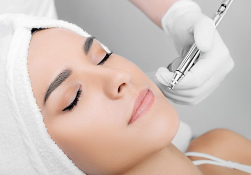 Oxygen therapy facial